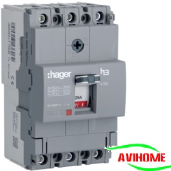 Aptomat Hager 3 Pha 50A 18KA (Át Khối)