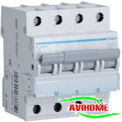 Aptomat Hager MCB  4P 40A 10KA -  NC440A ( Át Hager)