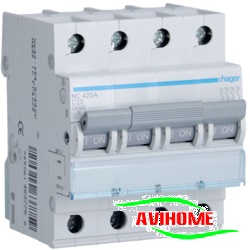 Aptomat Hager 4P  63A 10KA -  NC463A ( Át Hager)